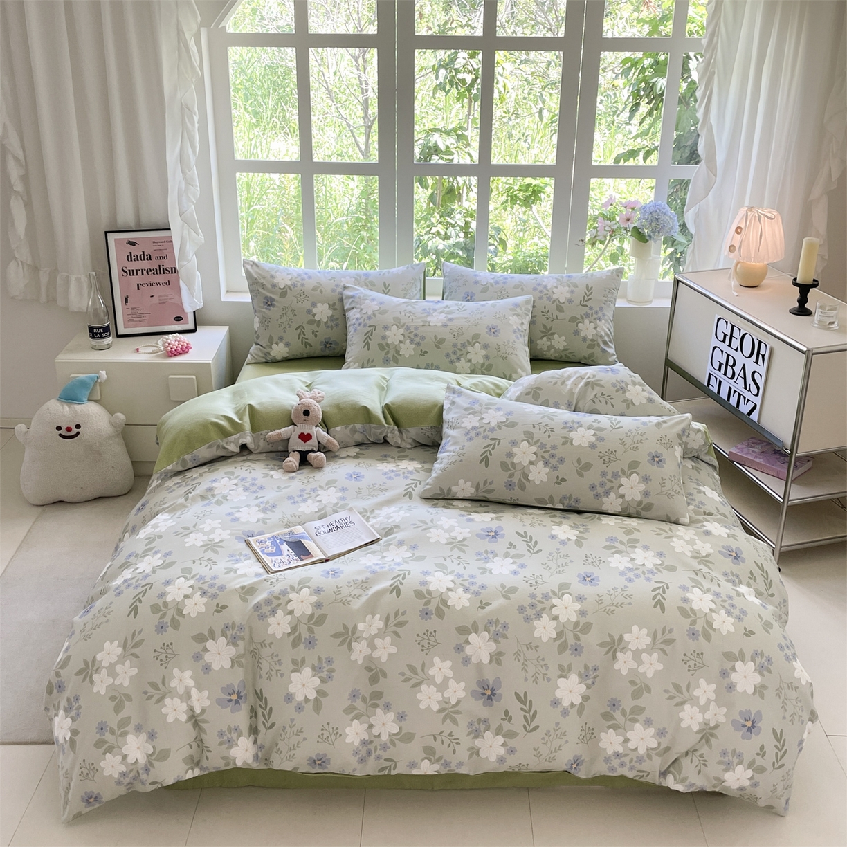 91家纺网 家纺一手货源 找家纺 （总）本制 2025秋冬新款全棉混纺磨毛印花四件套