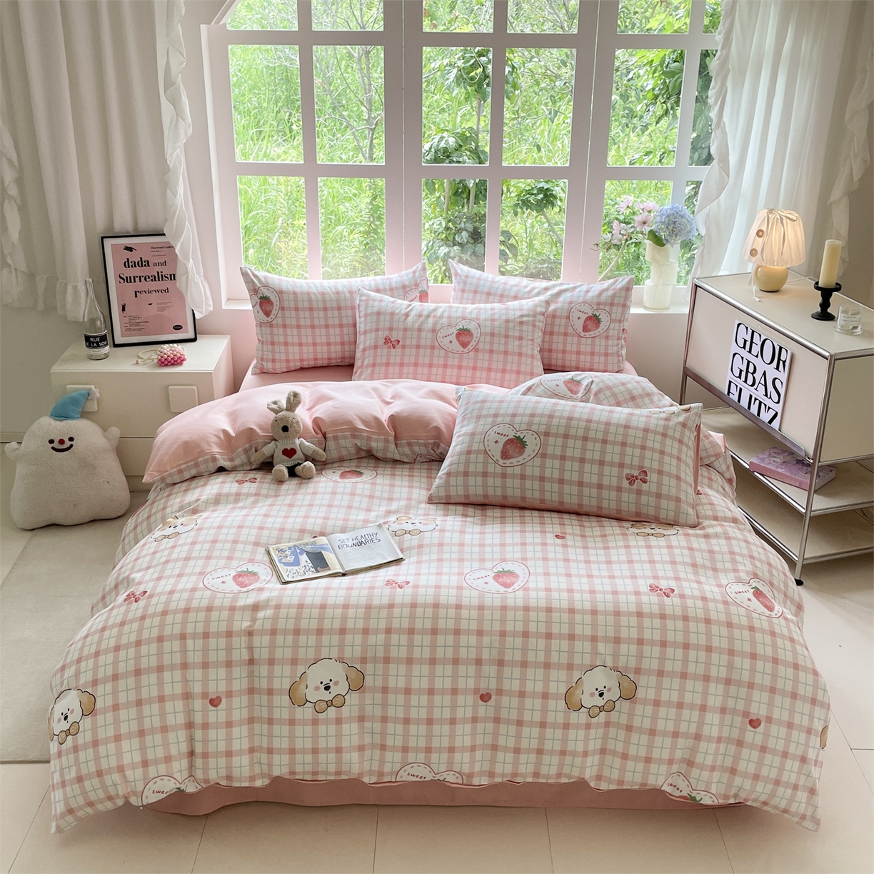 91家纺网 家纺一手货源 找家纺 （总）本制 2025秋冬新款全棉混纺磨毛印花四件套