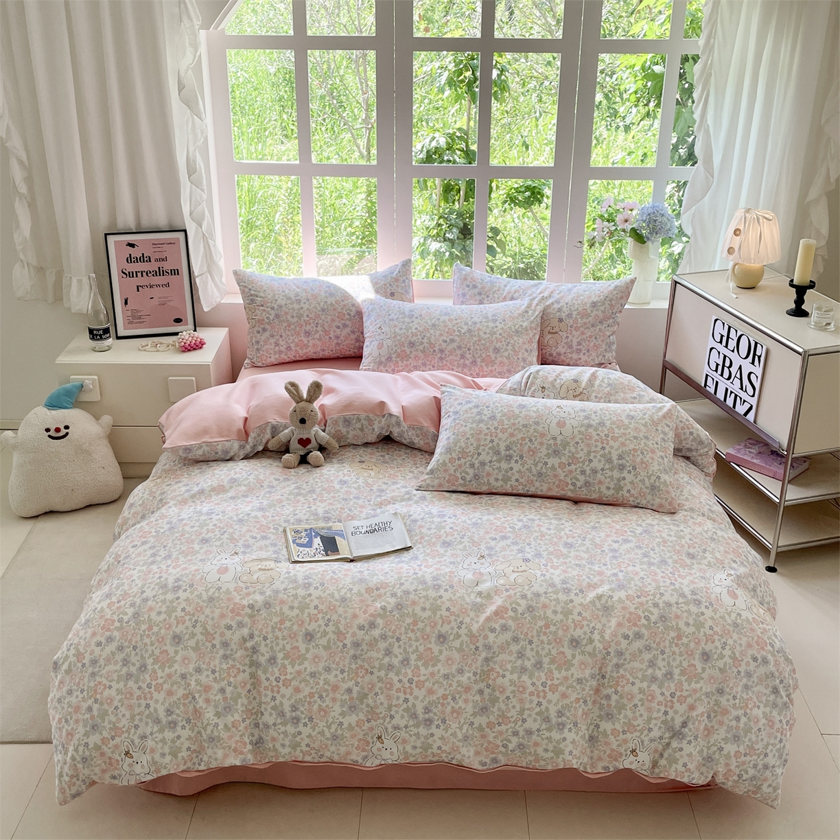 91家纺网 家纺一手货源 找家纺 （总）本制 2025秋冬新款全棉混纺磨毛印花四件套