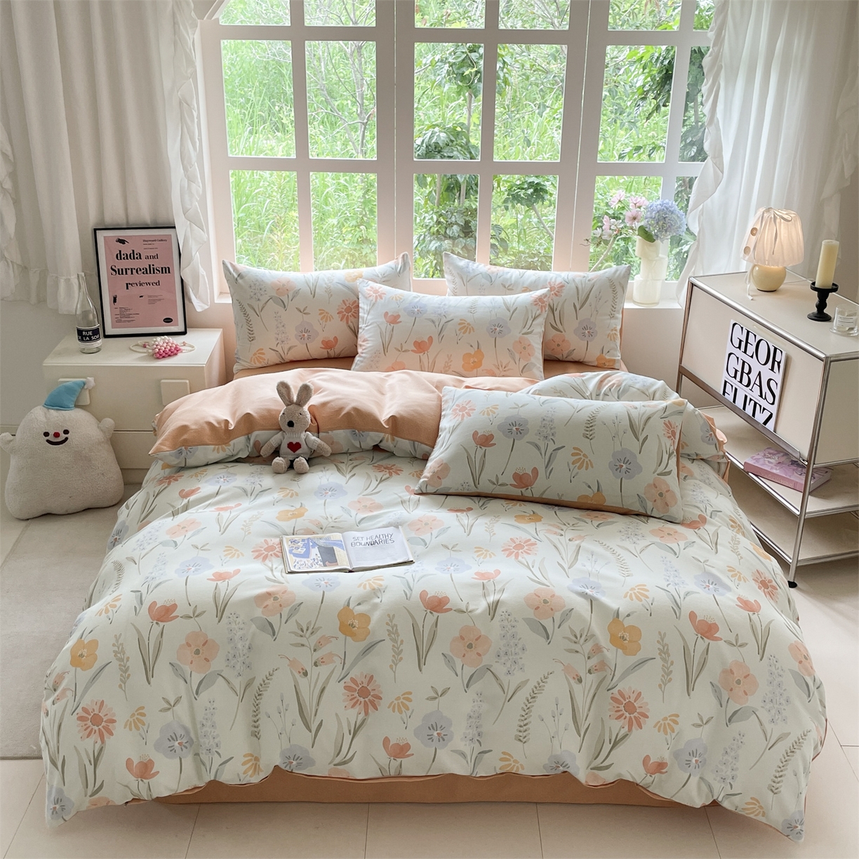 91家纺网 家纺一手货源 找家纺 （总）本制 2025秋冬新款全棉混纺磨毛印花四件套