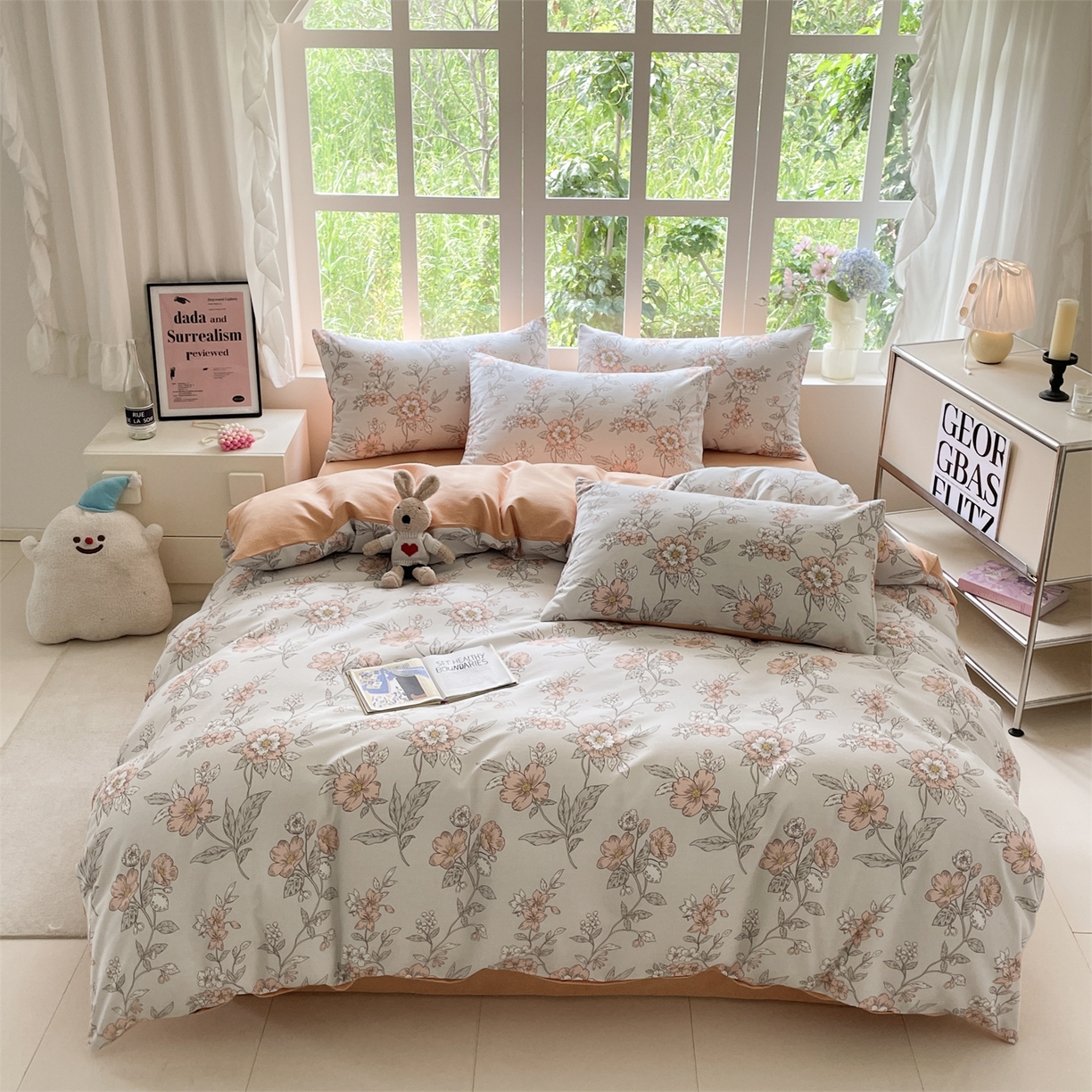 91家纺网 家纺一手货源 找家纺 （总）本制 2025秋冬新款全棉混纺磨毛印花四件套