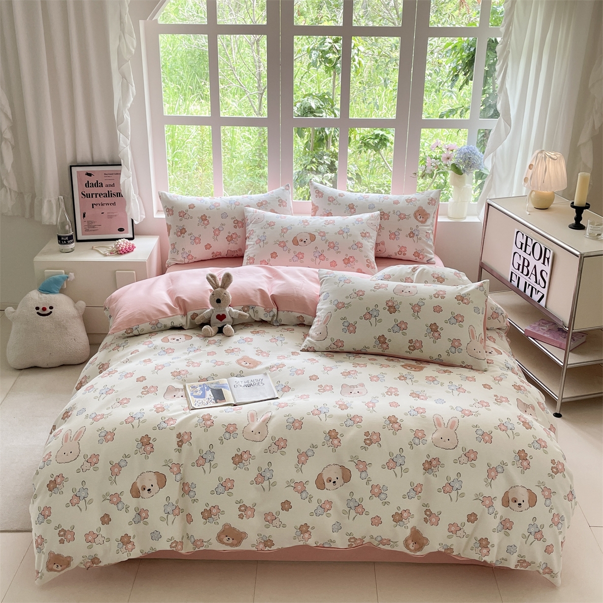 91家纺网 家纺一手货源 找家纺 （总）本制 2025秋冬新款全棉混纺磨毛印花四件套