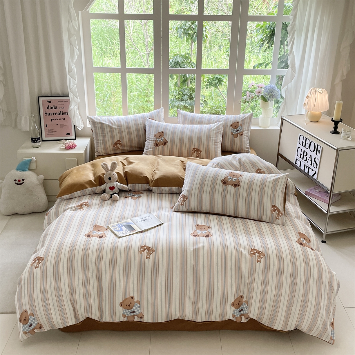 91家纺网 家纺一手货源 找家纺 （总）本制 2025秋冬新款全棉混纺磨毛印花四件套