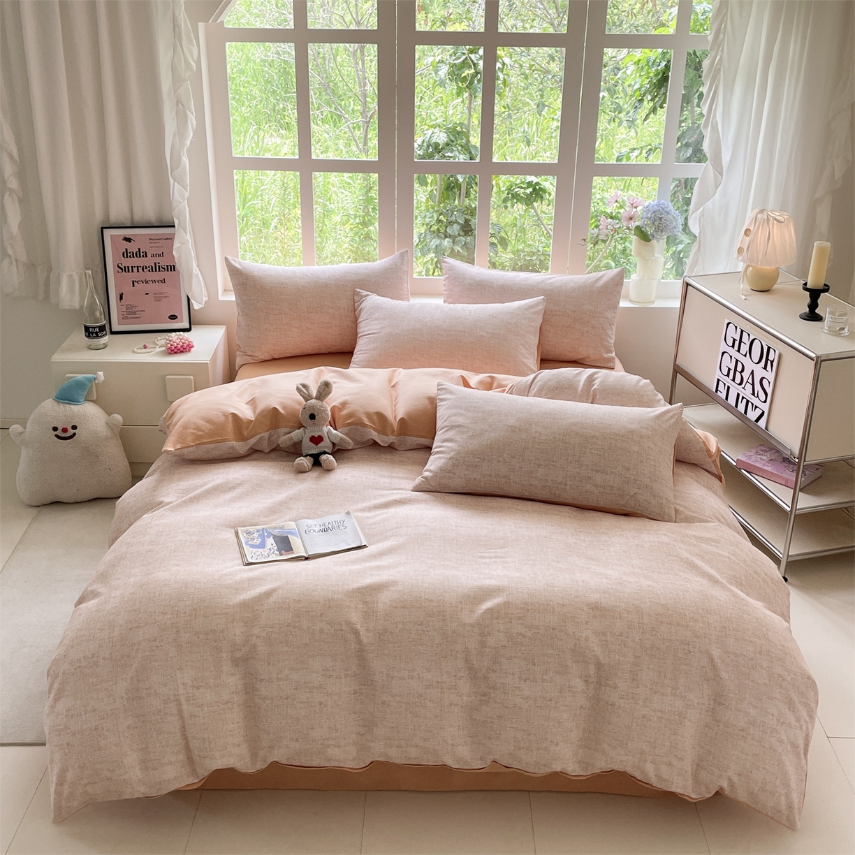 91家纺网 家纺一手货源 找家纺 （总）本制 2025秋冬新款全棉混纺磨毛印花四件套