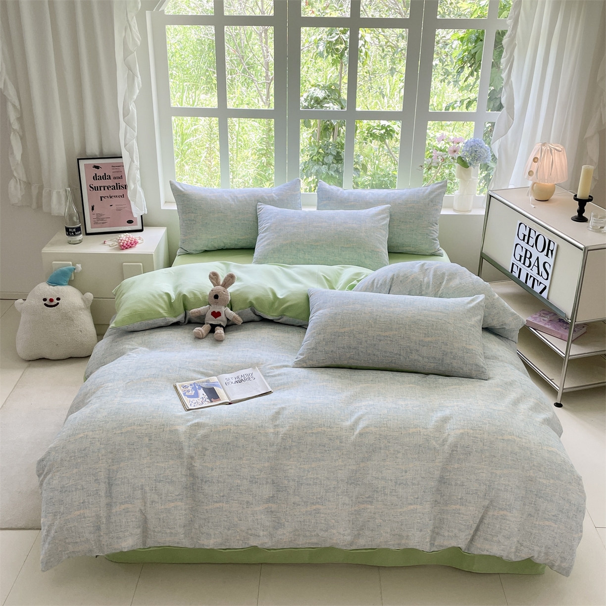 91家纺网 家纺一手货源 找家纺 （总）本制 2025秋冬新款全棉混纺磨毛印花四件套