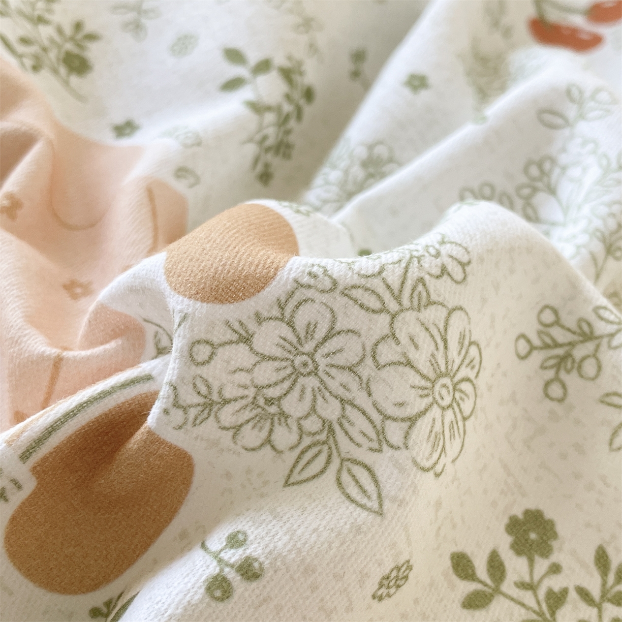 91家纺网 家纺一手货源 找家纺 本制 2025秋冬新款全棉混纺磨毛印花四件套 秋意-逍遥游