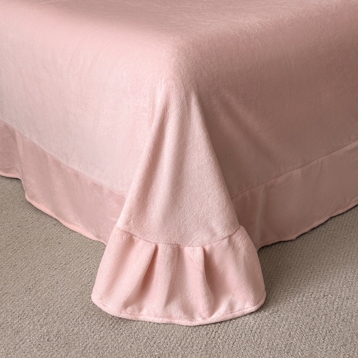 91家纺网 家纺一手货源 找家纺 首尔家纺 2025新款牛奶绒法式数码大版四件套 半亩花田