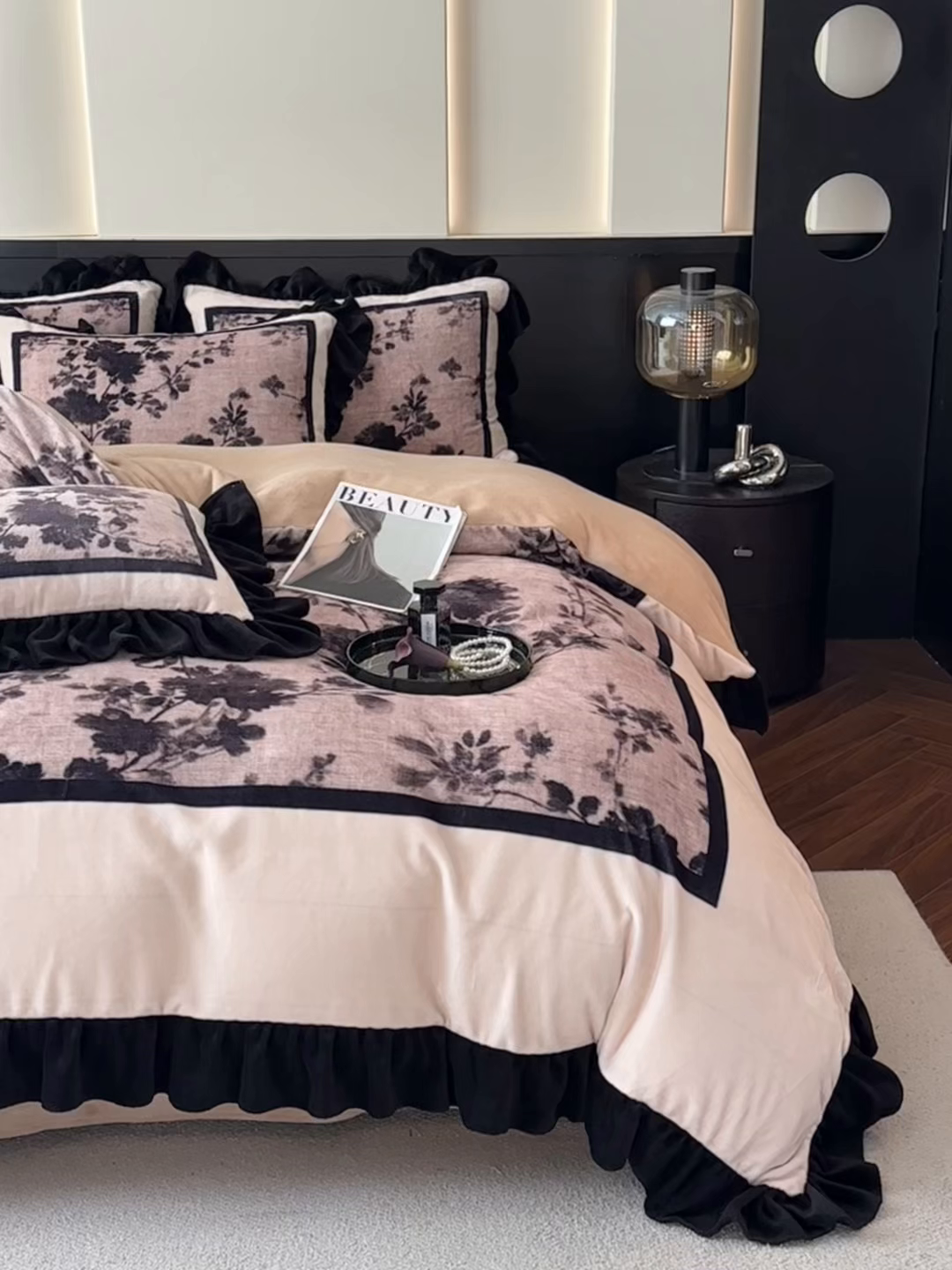 91家纺网 家纺一手货源 找家纺 （总）首尔家纺 2025新款牛奶绒法式数码大版四件套