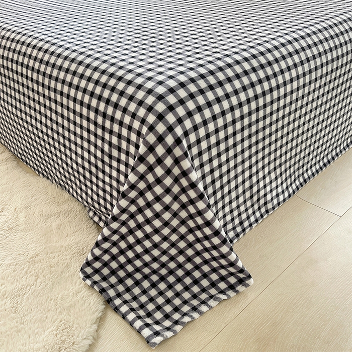 91家纺网 家纺一手货源 找家纺 （总）炫拼家纺 2025新款亲肤舒适韩版高克重牛奶绒花边四件套-奶盐