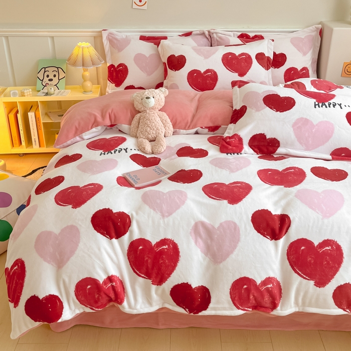 91家纺网 家纺一手货源 找家纺 金盛纺 2025新款高克重牛奶绒印花系列四件套(可定制) 海洋之心