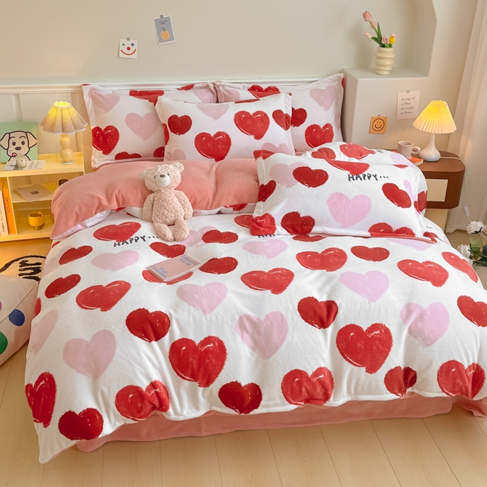 91家纺网 家纺一手货源 找家纺 金盛纺 2025新款高克重牛奶绒印花系列四件套(可定制) 海洋之心