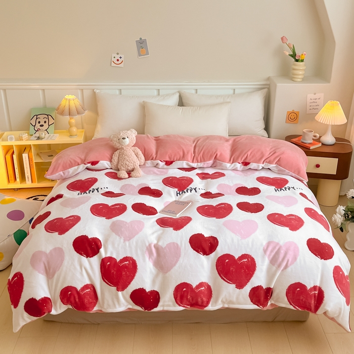 91家纺网 家纺一手货源 找家纺 金盛纺 2025新款高克重牛奶绒印花系列四件套(可定制) 海洋之心