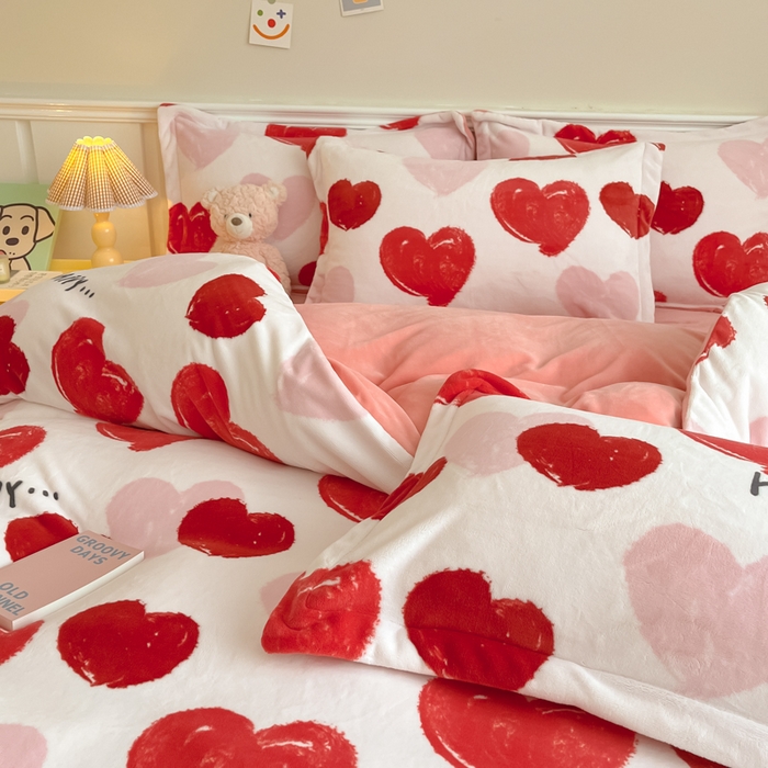 91家纺网 家纺一手货源 找家纺 金盛纺 2025新款高克重牛奶绒印花系列四件套(可定制) 海洋之心