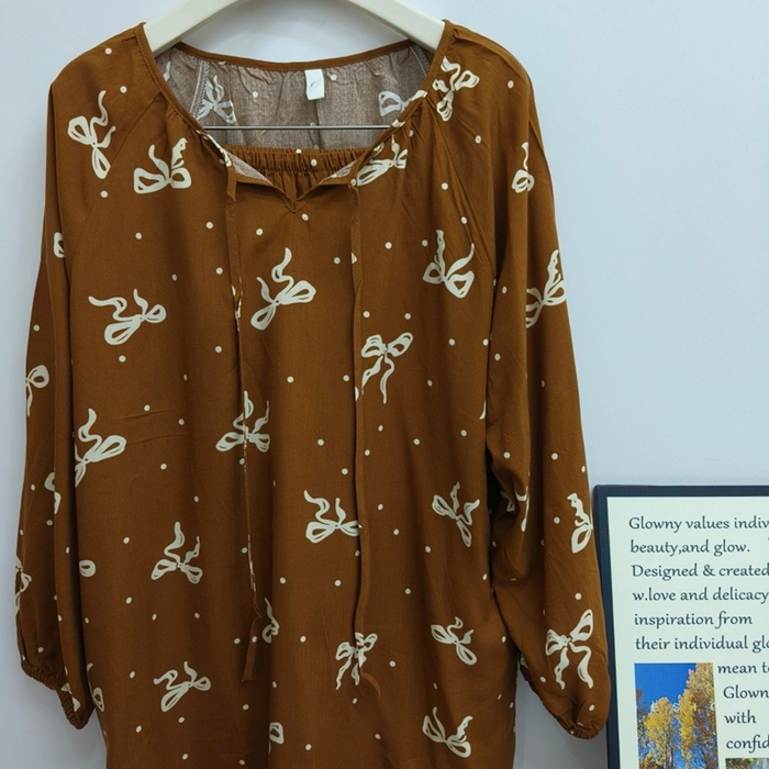 91家纺网 家纺一手货源 找家纺 妍景家居生活馆 2025新款亲肤舒适绵绸套装 蝴蝶结咖