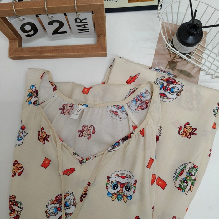 91家纺网 家纺一手货源 找家纺 妍景家居生活馆 2025新款亲肤舒适绵绸套装 虎狮