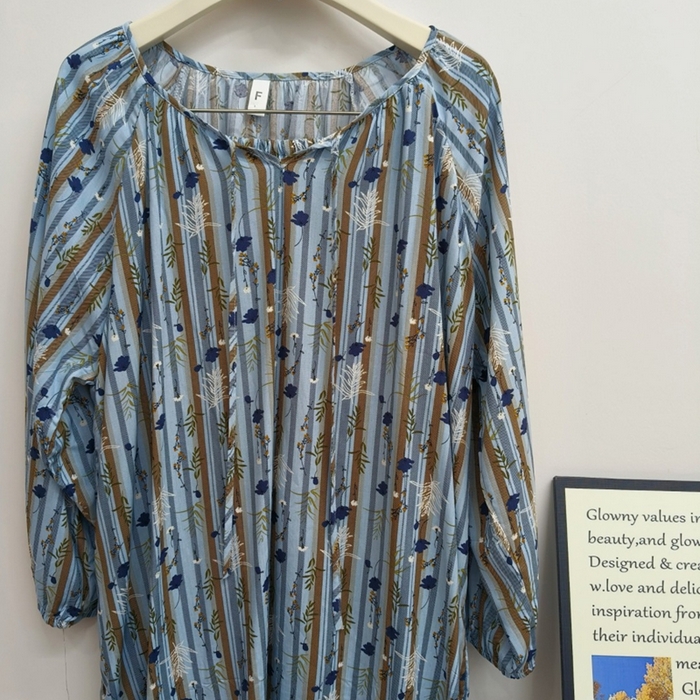 91家纺网 家纺一手货源 找家纺 妍景家居生活馆 2025新款亲肤舒适绵绸套装 蓝条小花