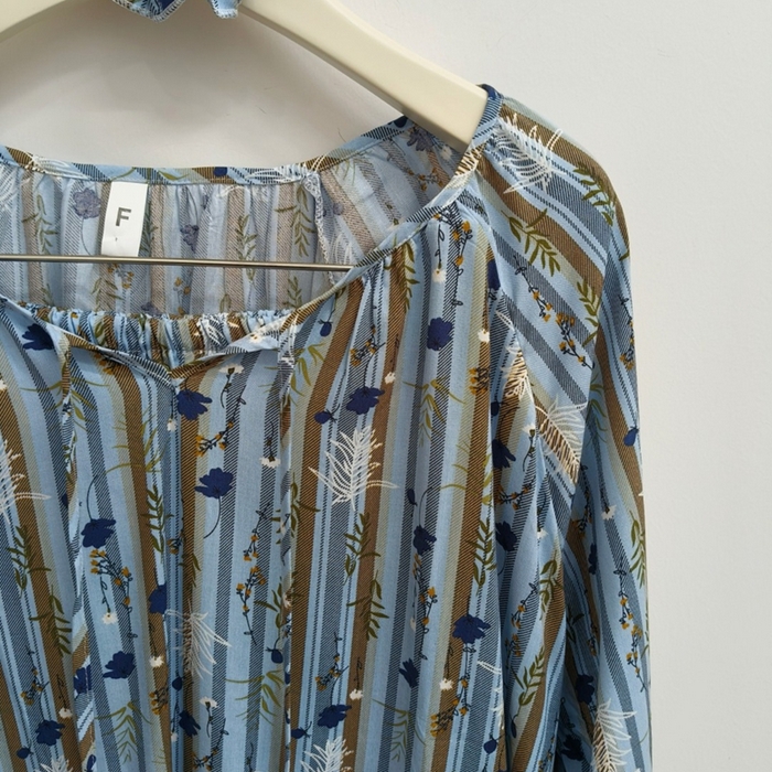 91家纺网 家纺一手货源 找家纺 妍景家居生活馆 2025新款亲肤舒适绵绸套装 蓝条小花