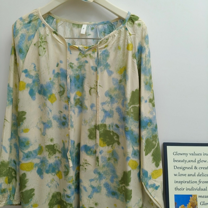 91家纺网 家纺一手货源 找家纺 妍景家居生活馆 2025新款亲肤舒适绵绸套装 水墨绿