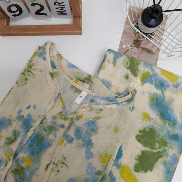 91家纺网 家纺一手货源 找家纺 妍景家居生活馆 2025新款亲肤舒适绵绸套装 水墨绿