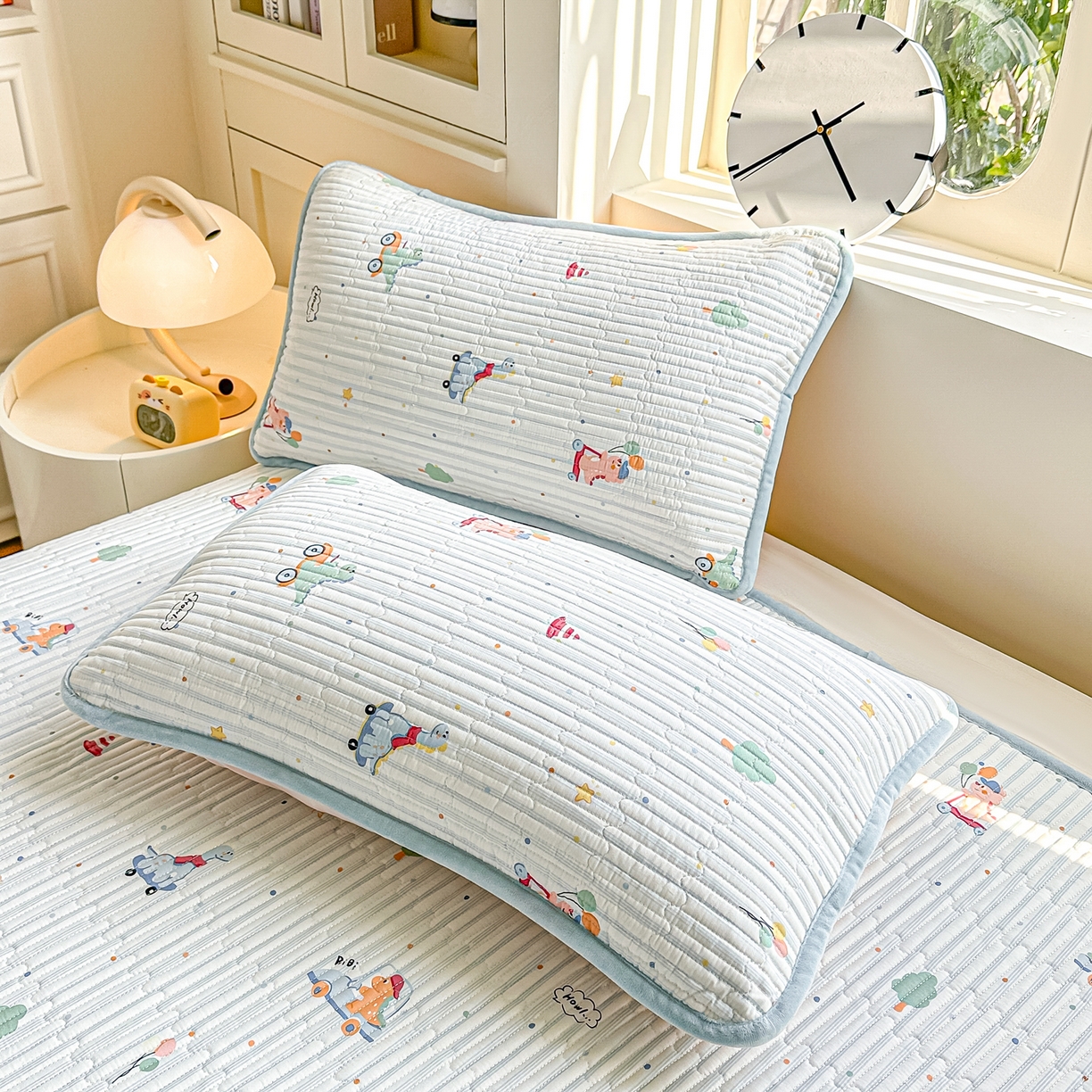 91家纺网 家纺一手货源 找家纺 橘夏家纺 2025新款A全棉B宝宝绒版双面多功能夹棉加厚床盖炕盖三件套学生婴儿床垫盖毯褥子四季通用（含买家秀） 迪迪龙