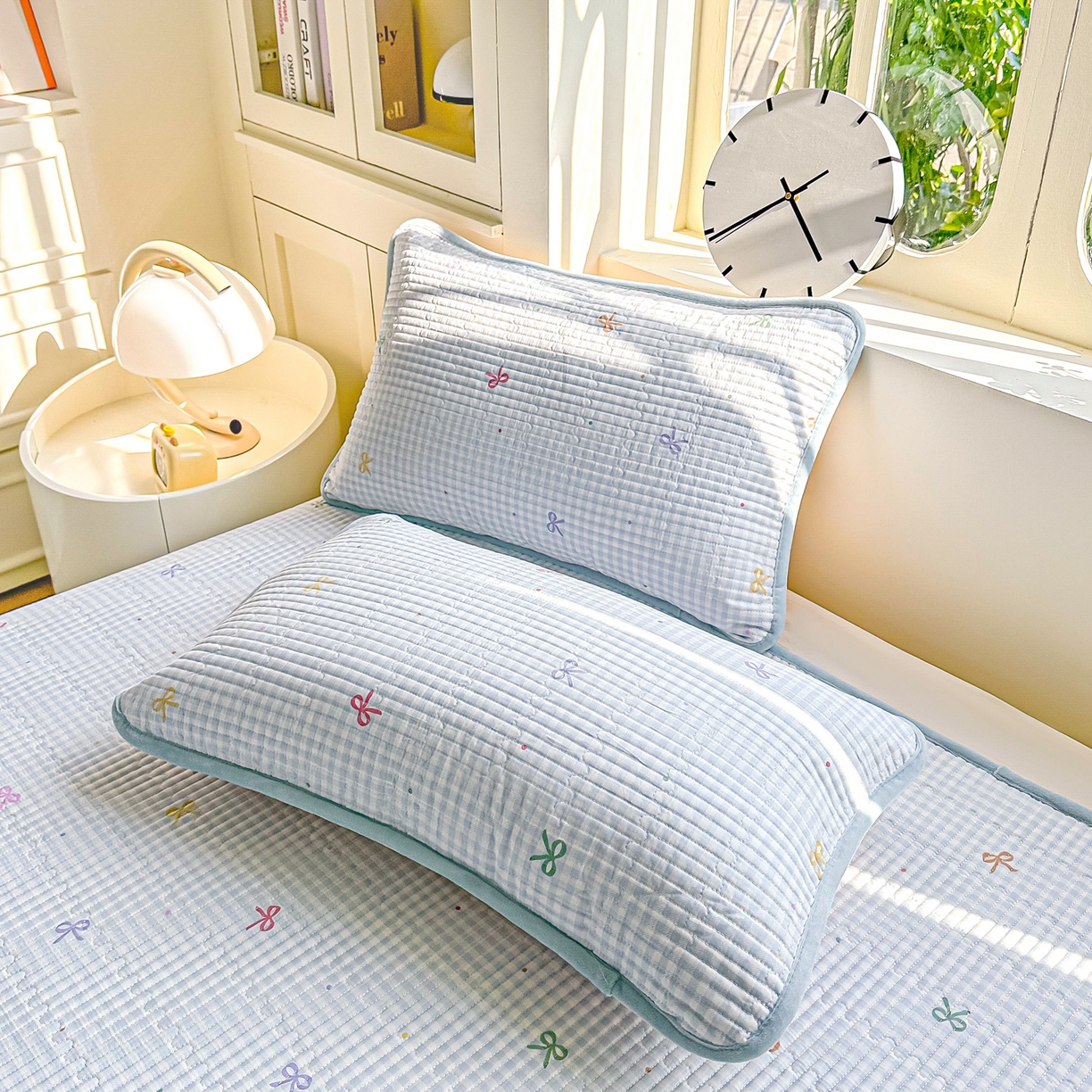 91家纺网 家纺一手货源 找家纺 橘夏家纺 2025新款A全棉B宝宝绒版双面多功能夹棉加厚床盖炕盖三件套学生婴儿床垫盖毯褥子四季通用（含买家秀） 恋格兰