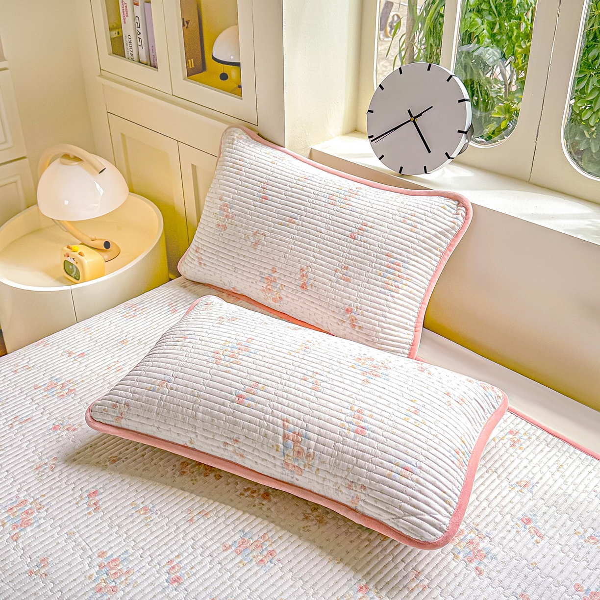 91家纺网 家纺一手货源 找家纺 橘夏家纺 2025新款A全棉B宝宝绒版双面多功能夹棉加厚床盖炕盖三件套学生婴儿床垫盖毯褥子四季通用（含买家秀） 洛洛晨光