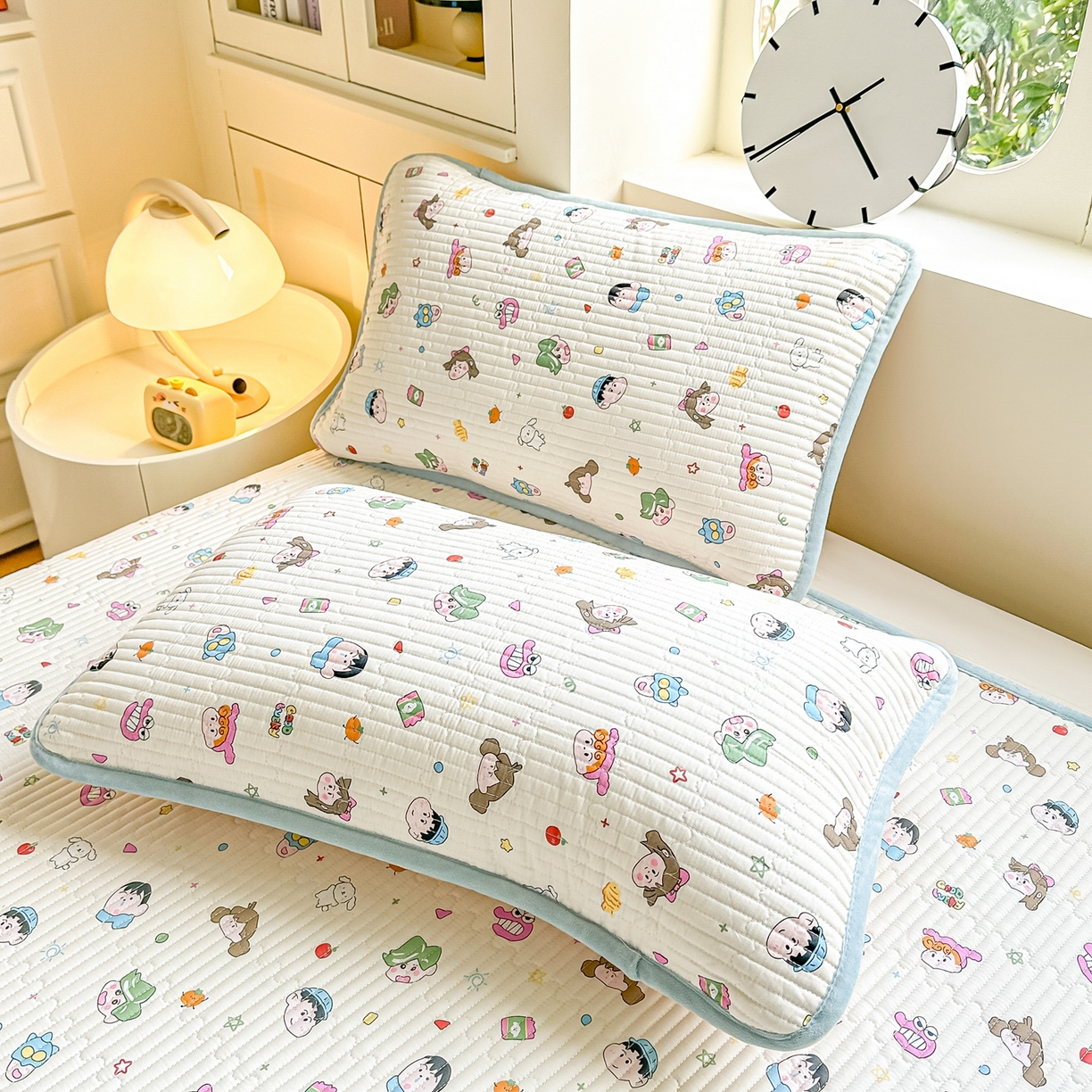 91家纺网 家纺一手货源 找家纺 橘夏家纺 2025新款A全棉B宝宝绒版双面多功能夹棉加厚床盖炕盖三件套学生婴儿床垫盖毯褥子四季通用（含买家秀） 新新一家