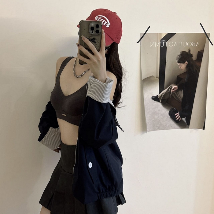 妍景家居生活馆 2025新款亲肤舒适暖肌提拉软支撑背心 麻灰色