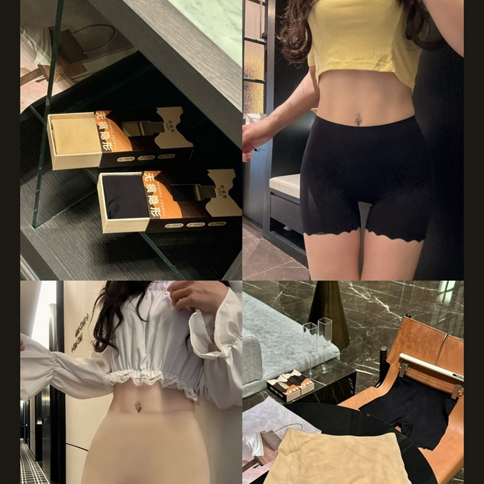 （总）妍景家居生活馆 2025新款亲肤舒适溶肌粉底液温感蛋白安全裤