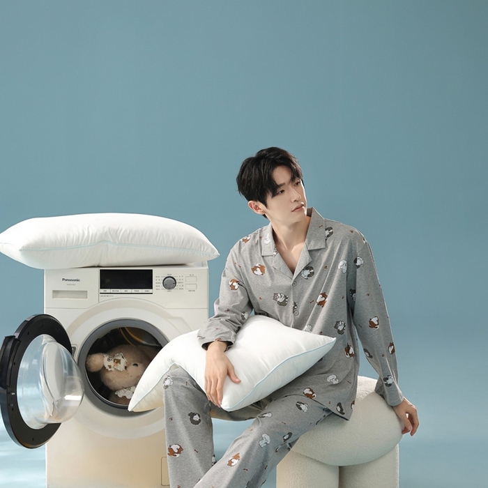 91家纺网 家纺一手货源 找家纺 （总）妍景家居生活馆 2025新款亲肤舒适新疆棉 情侣款彩色哈哈狗套装