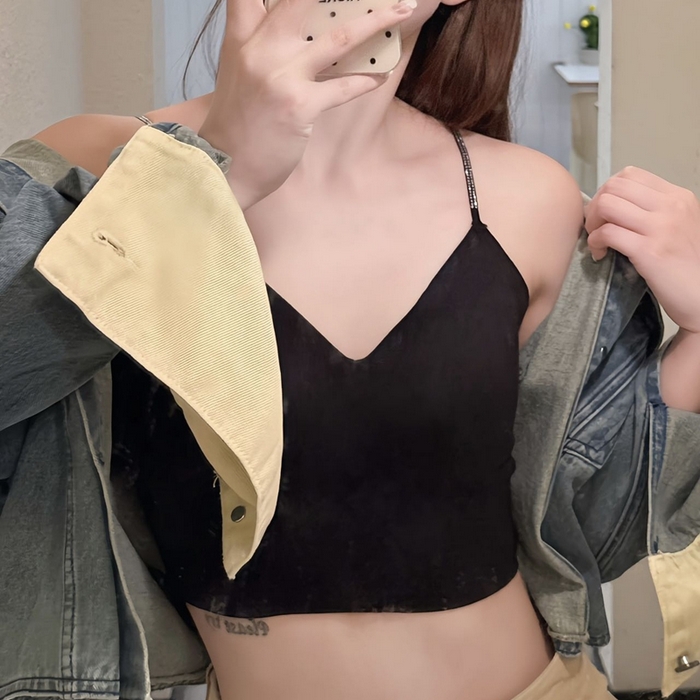 91家纺网 家纺一手货源 找家纺 （总）妍景家居生活馆 2025新款亲肤舒适钻石肩带美背