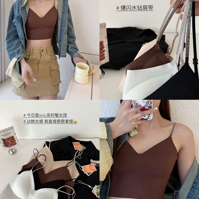 91家纺网 家纺一手货源 找家纺 妍景家居生活馆 2025新款亲肤舒适钻石肩带美背 组合图仅供参考不可下单