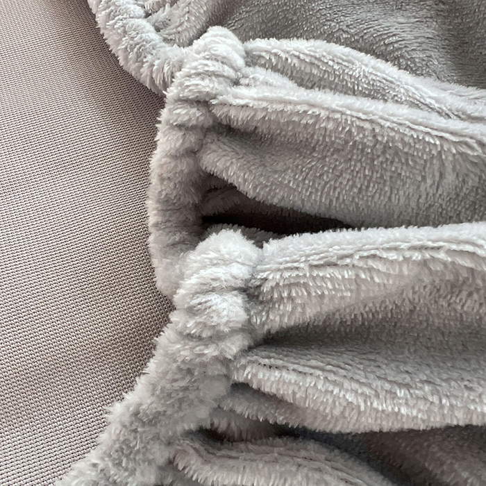 91家纺网 家纺一手货源 找家纺 梦舒羽 2025新款兔毛绒水晶绒床垫保护套牛奶绒床垫套单品床笠单件床笠 兔毛绒泡泡-烟雨灰