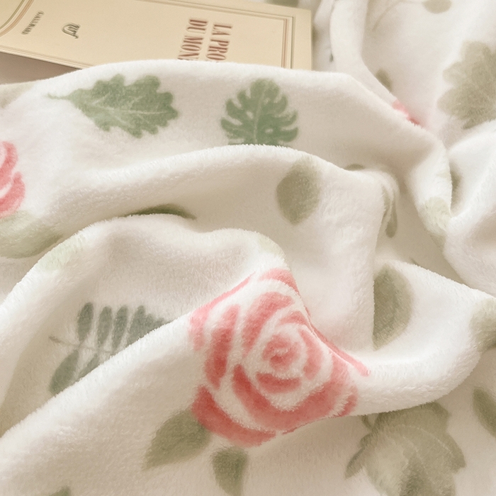 91家纺网 家纺一手货源 找家纺 金盛纺 2025新款高克重牛奶绒印花系列单被套(可定制) 玫瑰花园