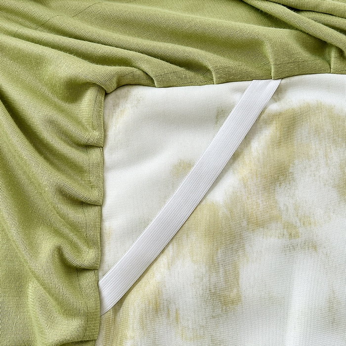 91家纺网 家纺一手货源 找家纺 梦舒羽 2025新款兔毛绒水晶绒床垫保护罩牛奶绒床垫床单罩单件床裙单品床裙 兔毛绒泡泡-梦幻果绿