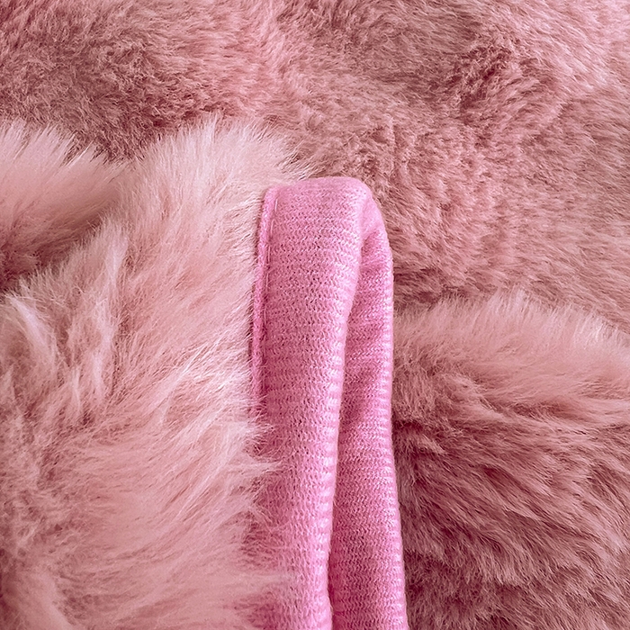 91家纺网 家纺一手货源 找家纺 梦舒羽 2025新款兔毛绒水晶绒床垫保护罩牛奶绒床垫床单罩单件床裙单品床裙 兔毛绒泡泡-云梦粉