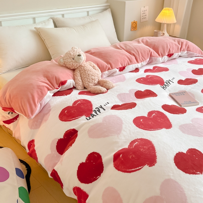 91家纺网 家纺一手货源 找家纺 金盛纺 2025新款高克重牛奶绒印花系列单被套(可定制) 海洋之心