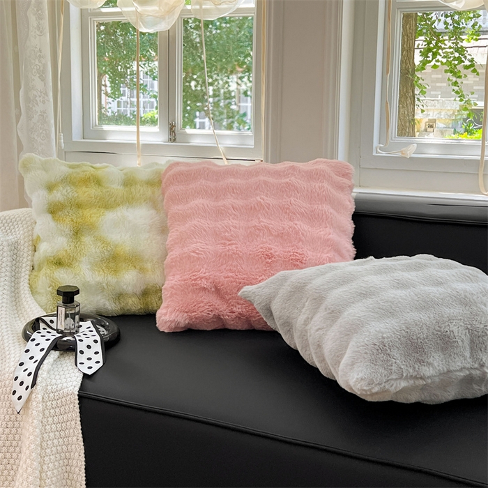 91家纺网 家纺一手货源 找家纺 梦舒羽 2025新款兔毛绒抱枕套单人牛奶绒枕芯套雪花绒宿舍枕头套 组合图仅供参考不可下单