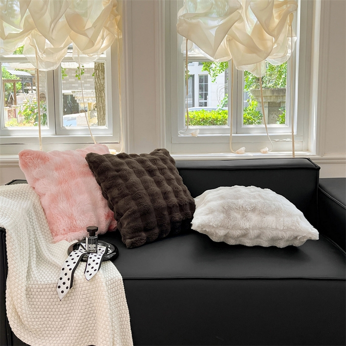 91家纺网 家纺一手货源 找家纺 梦舒羽 2025新款兔毛绒抱枕套单人牛奶绒枕芯套雪花绒宿舍枕头套 组合图仅供参考不可下单