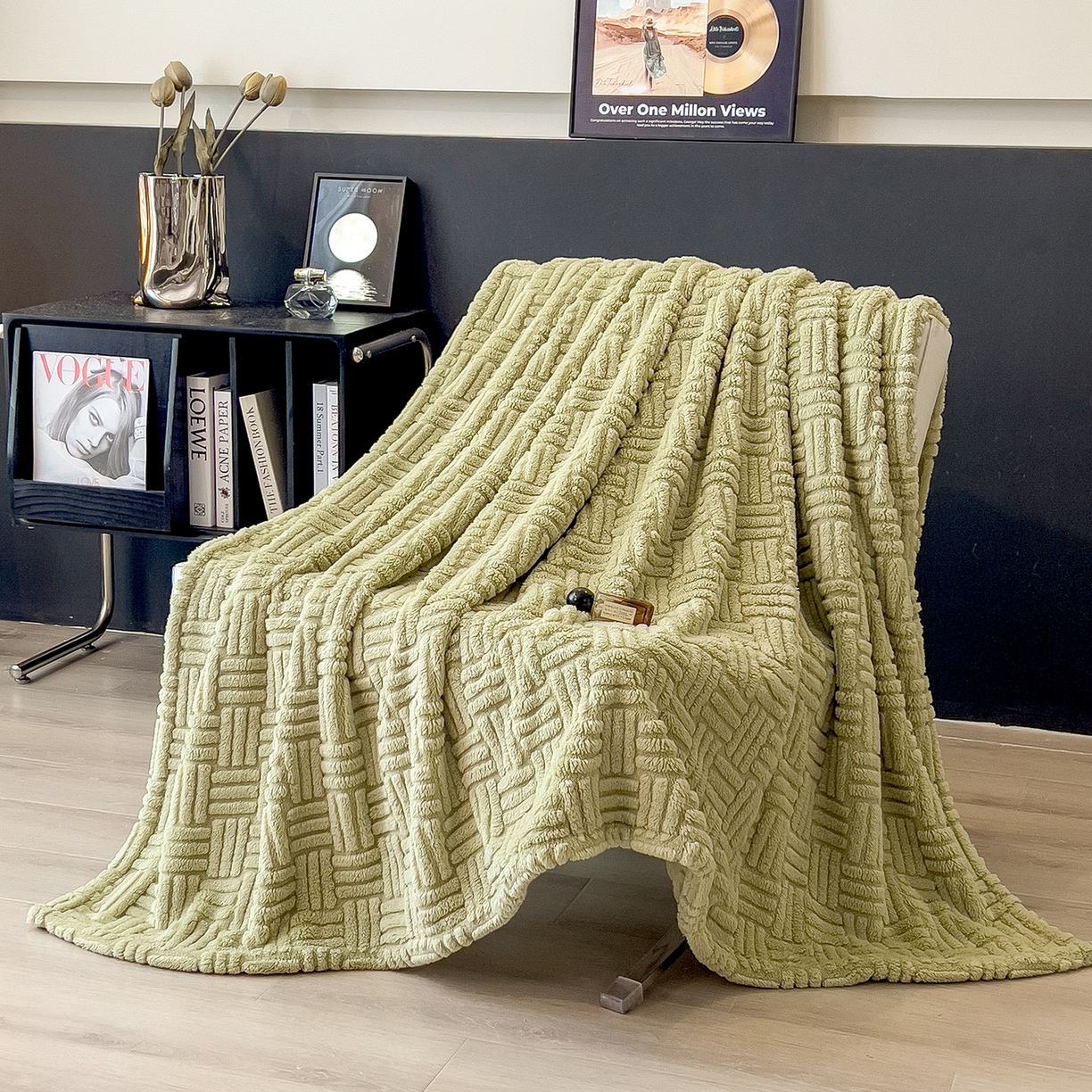 91家纺网 家纺一手货源 找家纺 （总）世纪绒品 2025新款A类几何牛奶绒提花毛毯