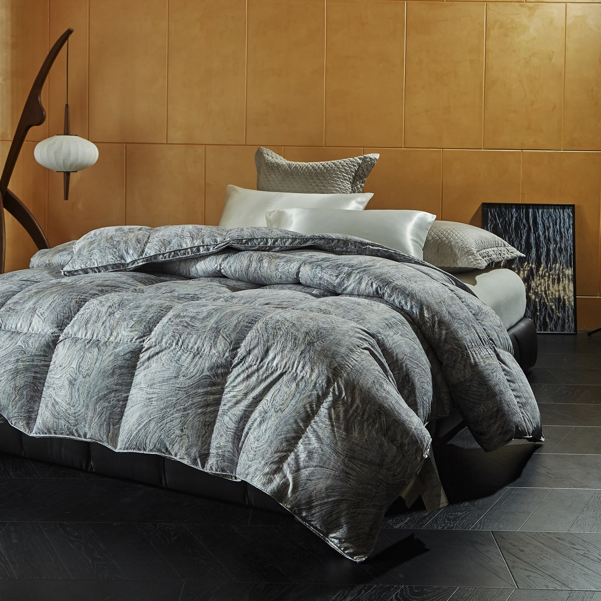 91家纺网 家纺一手货源 找家纺 暖羽屋羽绒馆 2025新款95白鹅绒被芯拉斐尔羽绒被子加厚冬被双人2米春秋被 婚庆鹅绒被 X 拉斐尔