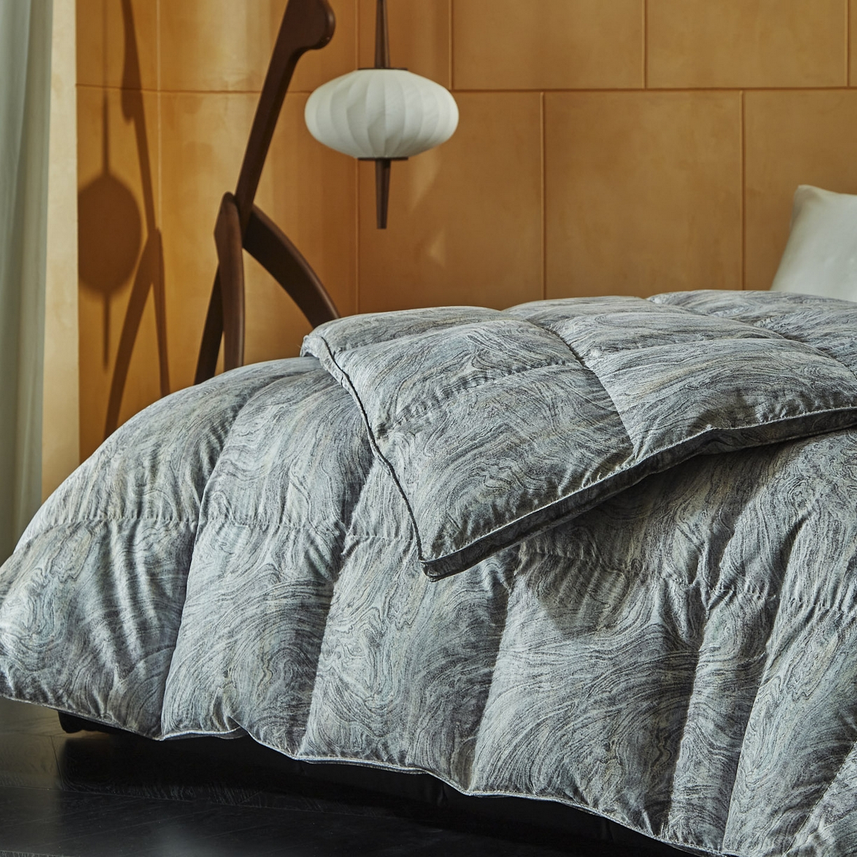 91家纺网 家纺一手货源 找家纺 暖羽屋羽绒馆 2025新款95白鹅绒被芯拉斐尔羽绒被子加厚冬被双人2米春秋被 婚庆鹅绒被 X 拉斐尔