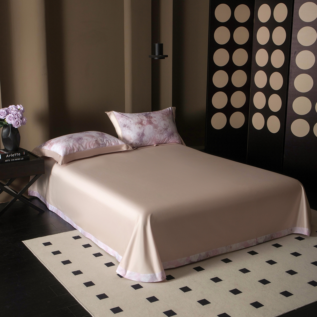 91家纺网 家纺一手货源 找家纺 （总）洺兰家居 2025新款100支全棉新疆棉单拼角工艺款四件套长绒棉贴边床单床笠床上用品套件专（控价标准275加大285床笠275）