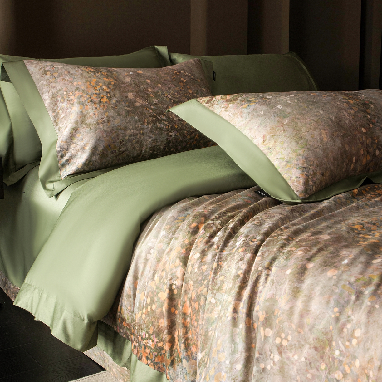 91家纺网 家纺一手货源 找家纺 （总）洺兰家居 2025新款100支全棉新疆棉单拼角工艺款四件套长绒棉贴边床单床笠床上用品套件专（控价标准275加大285床笠275）