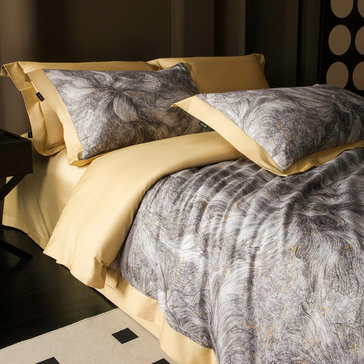 91家纺网 家纺一手货源 找家纺 （总）洺兰家居 2025新款100支全棉新疆棉单拼角工艺款四件套长绒棉贴边床单床笠床上用品套件专（控价标准275加大285床笠275）