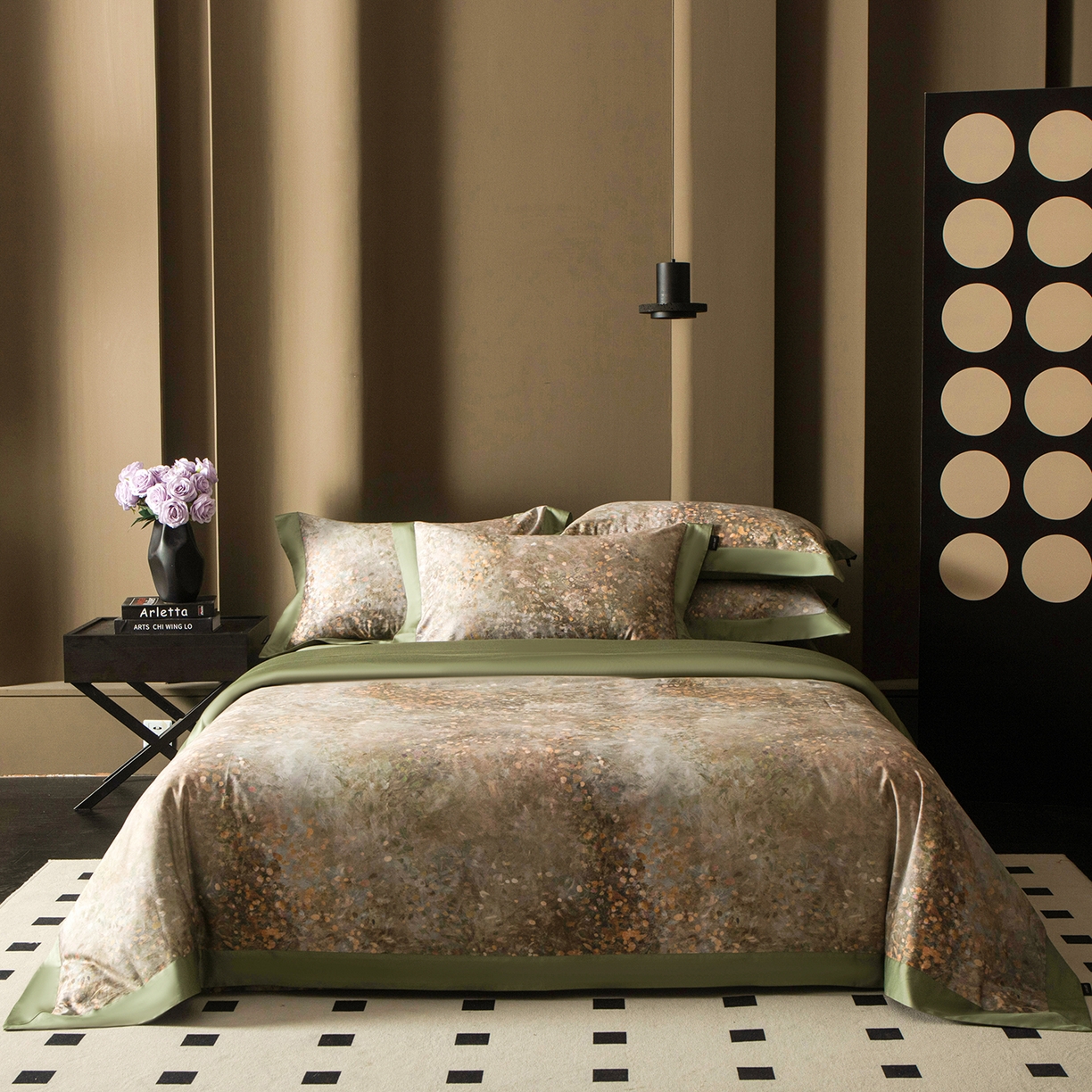 91家纺网 家纺一手货源 找家纺 洺兰家居 2025新款100支全棉新疆棉单拼角工艺款四件套长绒棉贴边床单床笠床上用品套件专（控价标准275加大285床笠275） 罗森