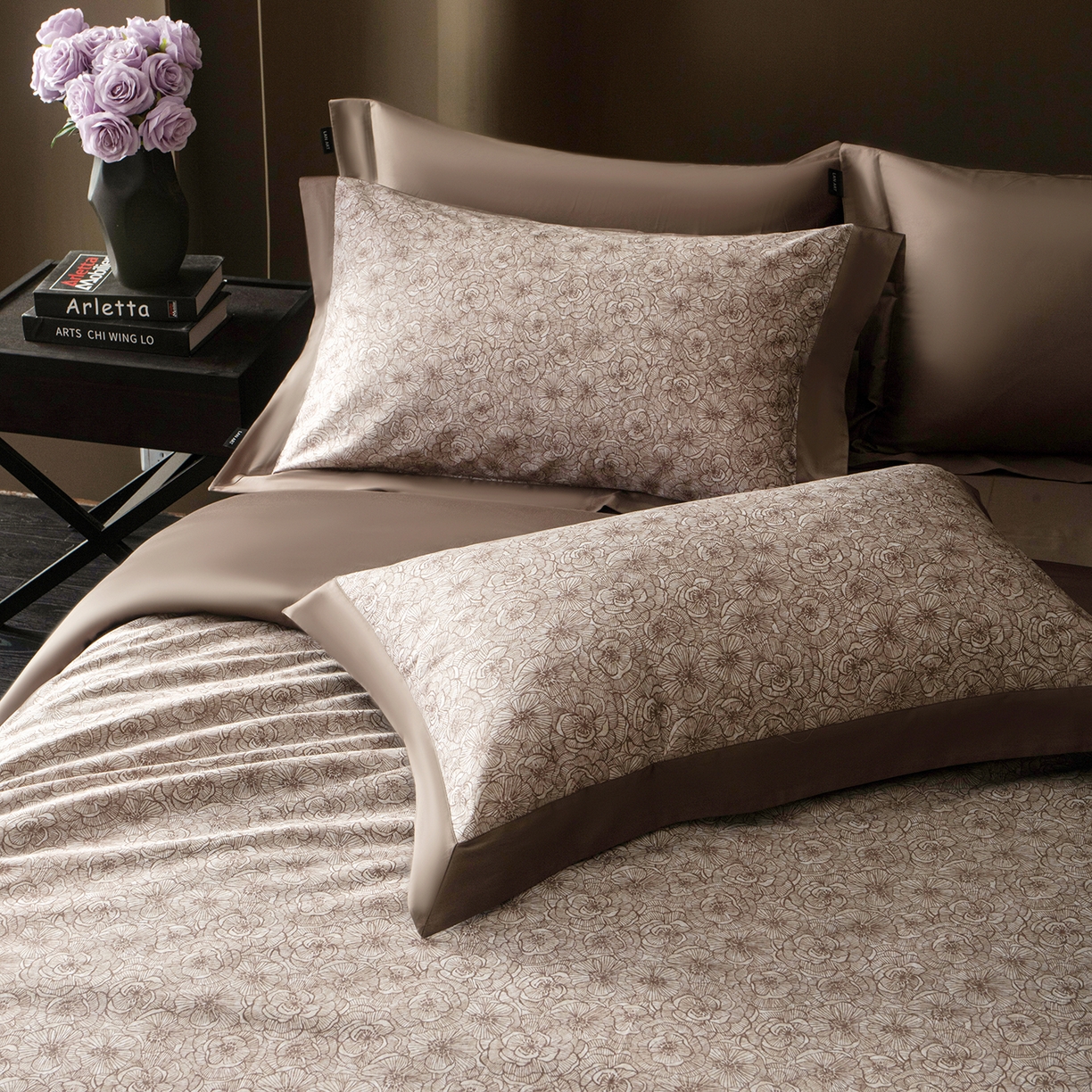 91家纺网 家纺一手货源 找家纺 洺兰家居 2025新款100支全棉新疆棉单拼角工艺款四件套长绒棉贴边床单床笠床上用品套件专（控价标准275加大285床笠275） 劳伦