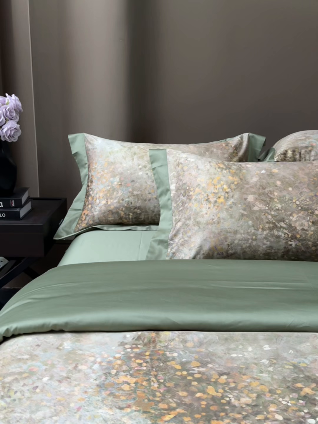 91家纺网 家纺一手货源 找家纺 洺兰家居 2025新款100支全棉新疆棉单拼角工艺款四件套长绒棉贴边床单床笠床上用品套件专（控价标准275加大285床笠275） 罗森