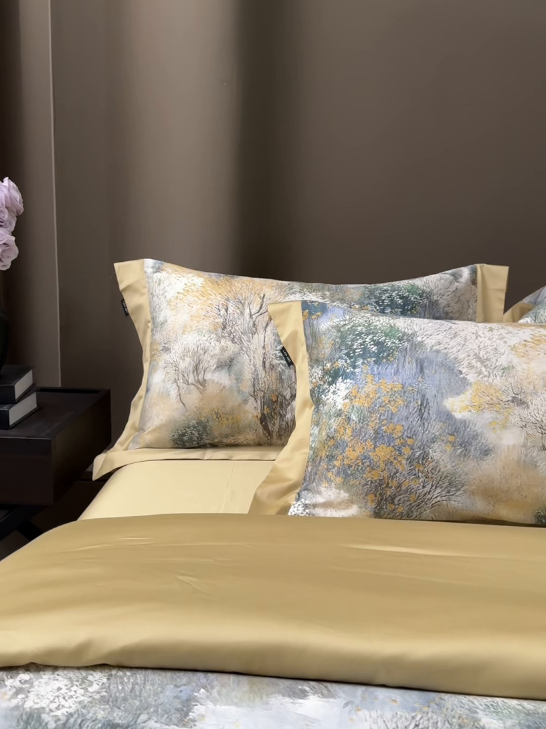 91家纺网 家纺一手货源 找家纺 洺兰家居 2025新款100支全棉新疆棉单拼角工艺款四件套长绒棉贴边床单床笠床上用品套件专（控价标准275加大285床笠275） 雾都