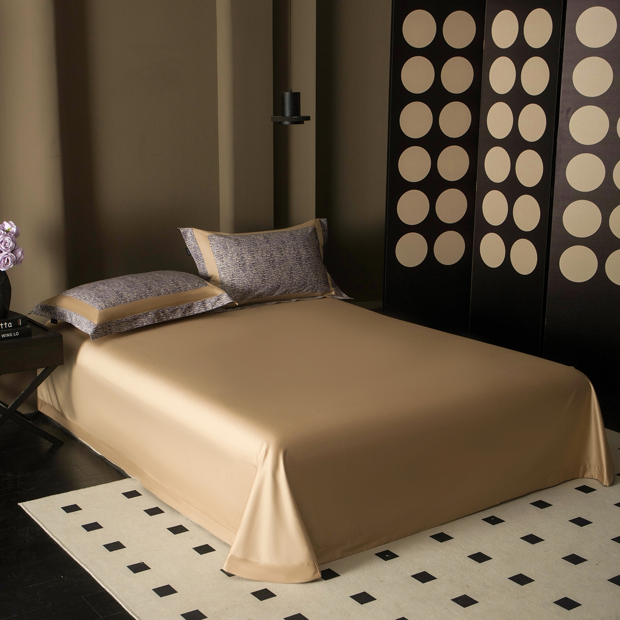 91家纺网 家纺一手货源 找家纺 （总）洺兰家居 2025新款100支全棉新疆棉贴布工艺款四件套长绒棉贴边床单床笠床上用品套件专版（控价标准275加大285床笠275）